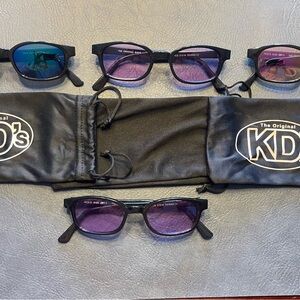 KD Sunglasses - Black (mirrored)  and Purple